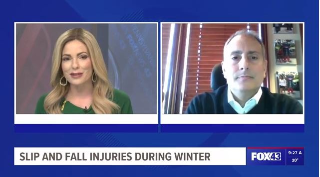 Slip and Fall Injuries During Winter Season on FOX 43 Morning News