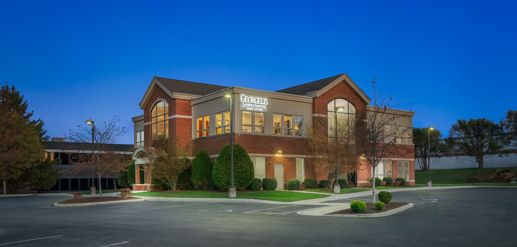 Georgelis Larsen and Sabatino Injury Law Firm office exterior in Lancaster PA personal injury attorneys