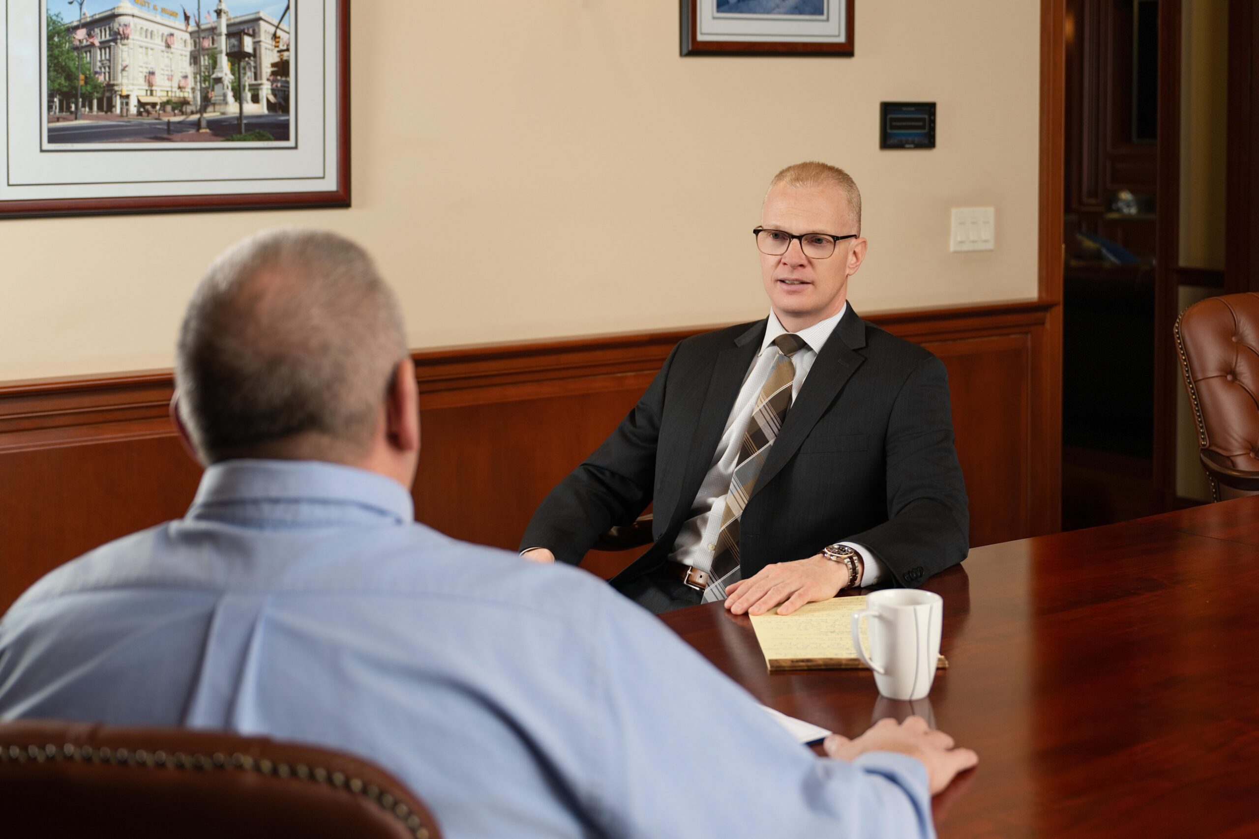 Chris Larsen meeting with GLS Client Chris Larsen meeting with GLS Client