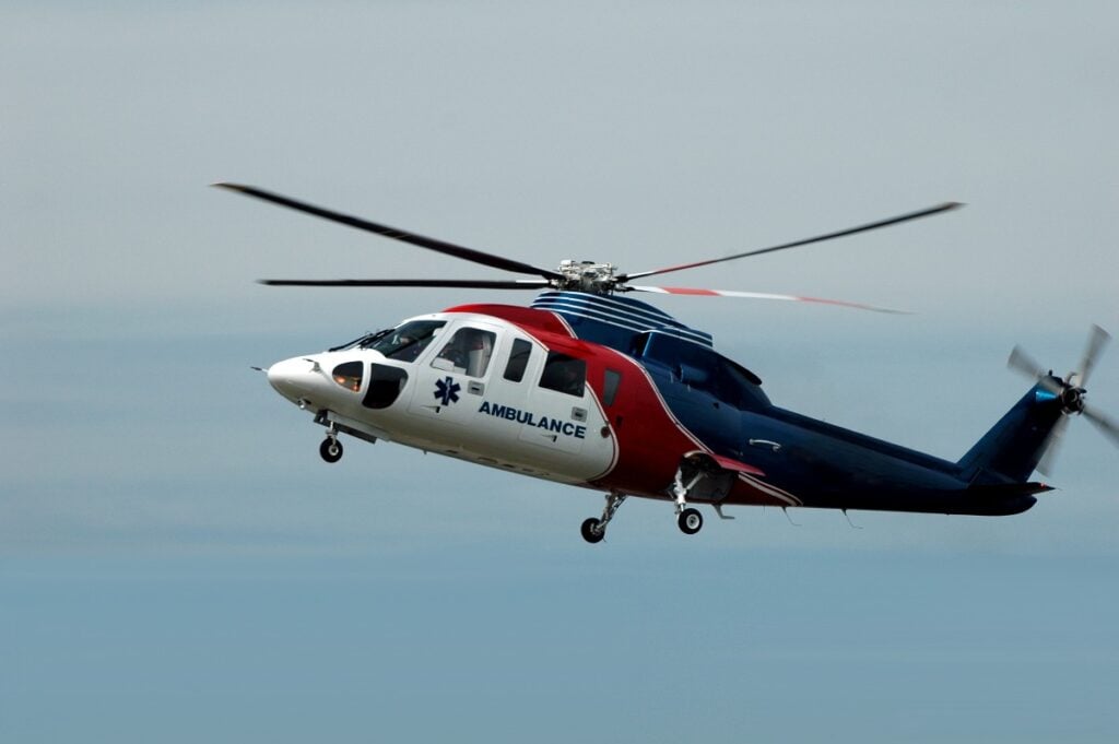Pedestrian Accident Chambersburg PA Medivac in the air in the evening.